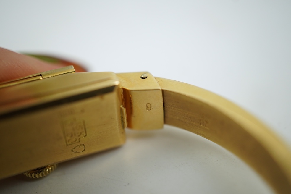 Dulux, a lady's gold Art Moderne cocktail watch, 1930s